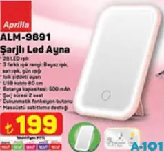 APRİLLA ŞARJLI LED AYNA
